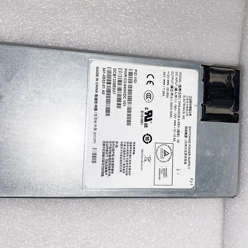 PWR-C2-640WDC For CISCO 2960/3650 series switch DC power supply 640W