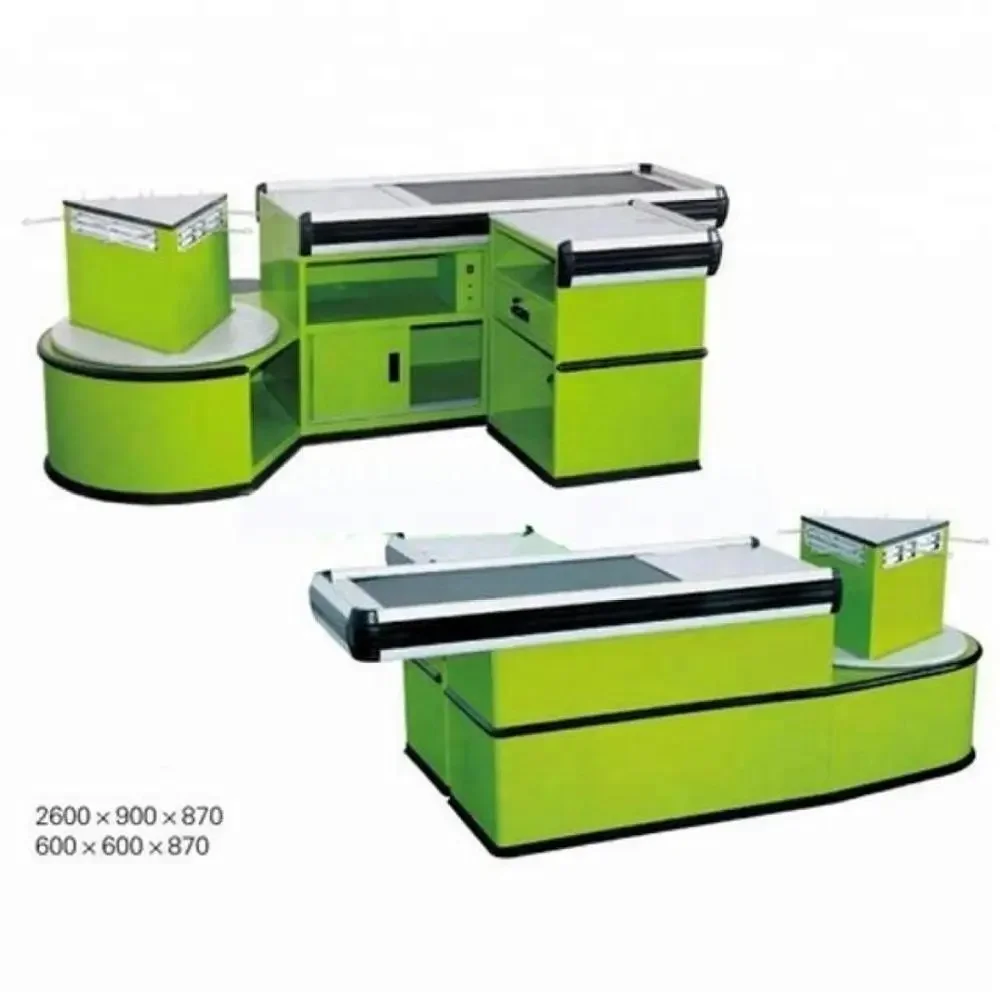 Customized size cashier desk for supermarket