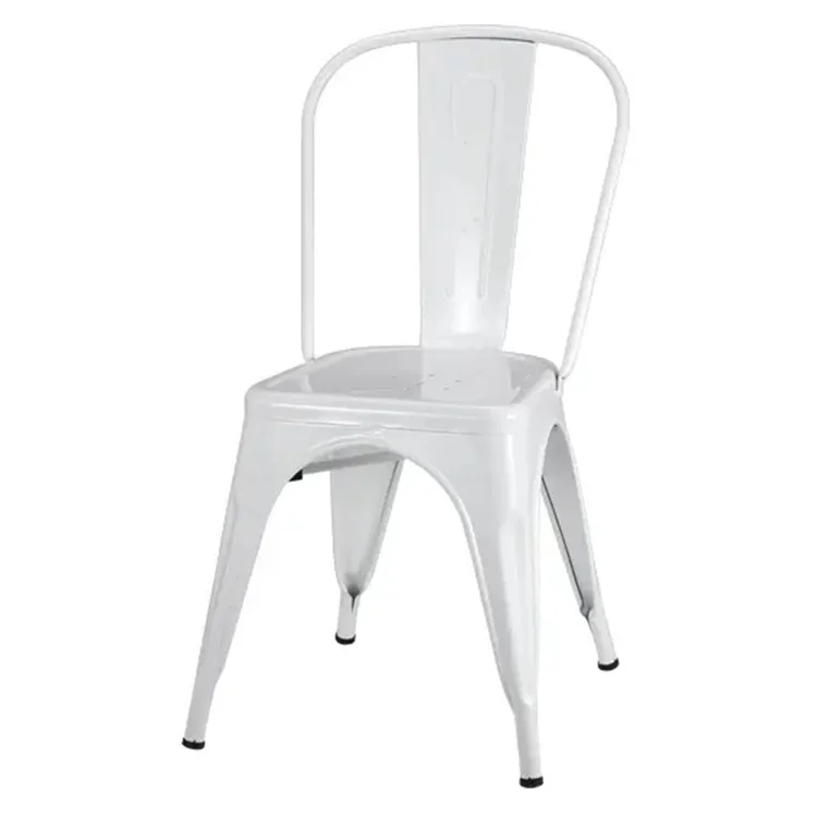 Wholesale Industrial furniture High back Stackable Vintage lee coffee shop metal event chairs Bar chairs for Kitchen