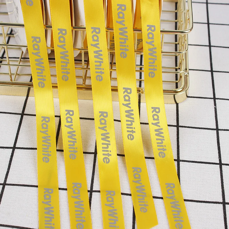 Factory wholesale luxury for gift bags packing florist ribbon printed decorative  christmas gift ribbon