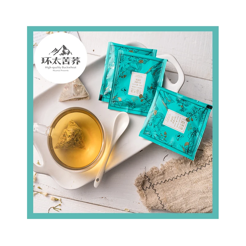 HuanTai Direct Buckwheat Slim Tea in Bulk Health Food Te Weight Loss 14 Days Detox Tea Private Label Organic Herbal Slimming Tea
