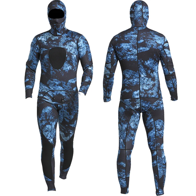 New Original 3mm Freediving Wetsuit Neoprene Suit Camo Spearfishing Wetsuits With Hood