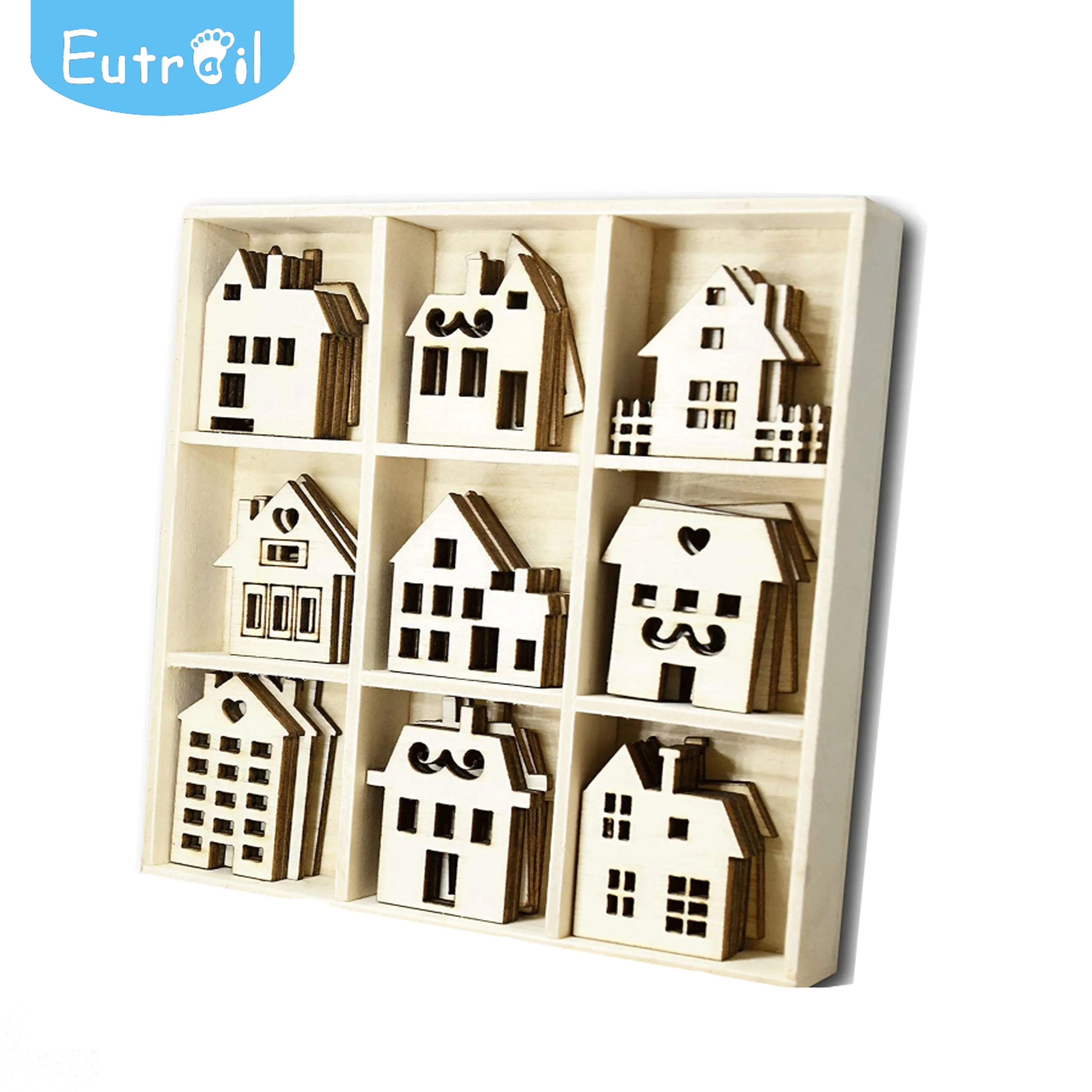 Kids DIY Painting Toys Wooden Blocks Stamp Educational Play Toys