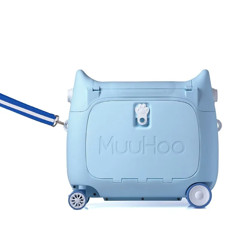 OEM/ODM 20 inch customized logo toddle children carry on suitcase cute 3D scooter luggage portable kids luggage bag