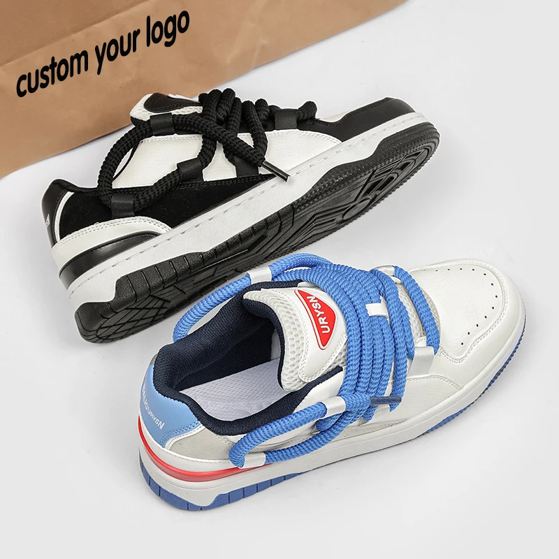 Wholesale LOGO Custom Unisex Sports Running White Black Sneakers Men Classic Flat Casual Shoes