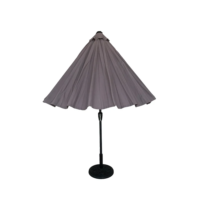 24 ribs 2.7 meters parasol grey patio market umbrellas commercial