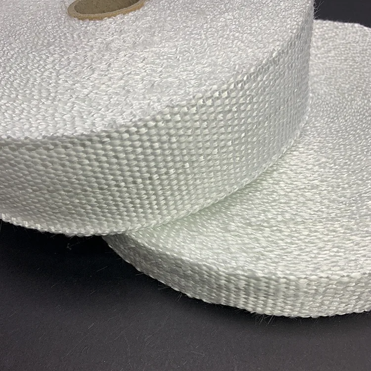 Thickness 1.5mm Thermal Insulating Fiberglass Braided Ribbon Tape