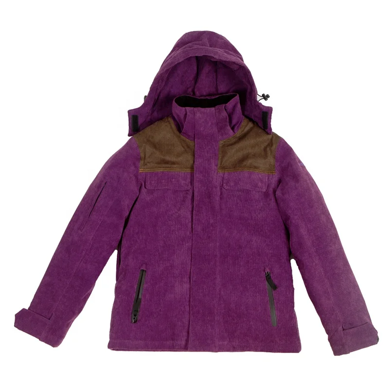 2024 Женская/Мужская водонепроницаемая одежда оптовая продажа индивидуальное теплое пальто Мужская лыжная куртка со съемным капюшоном