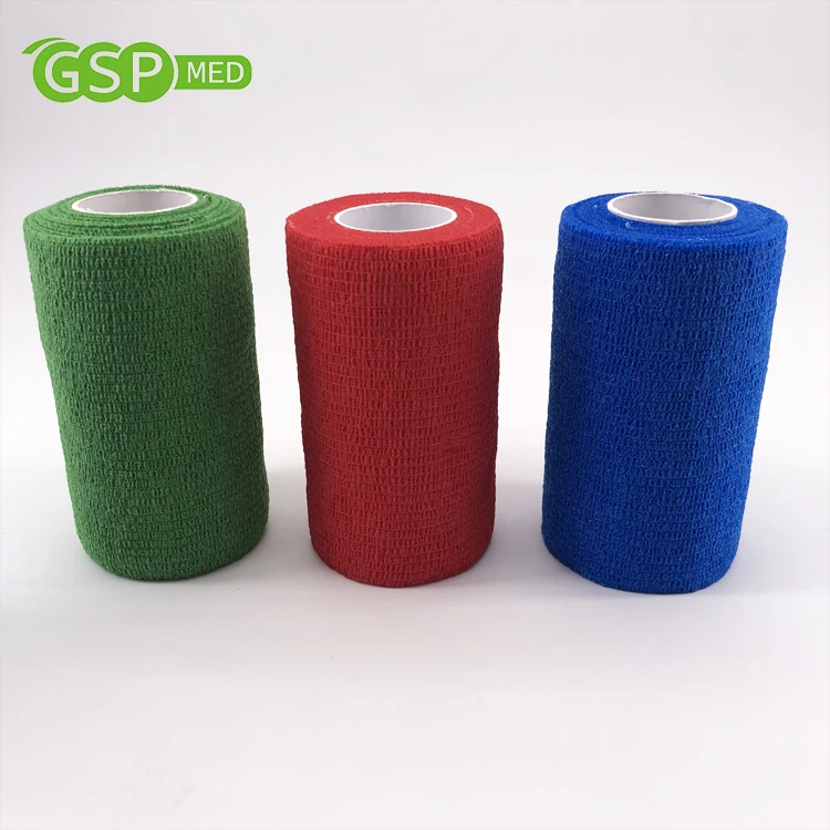 10cm*4.5m medical protect latex cohesive elastic bandage