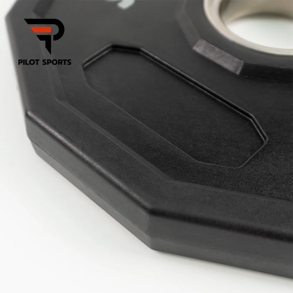 Pilot Sports Wholesale Gym Fitness Weight Lifting Mold Barbell 12 Sides CPU Two Grip Weight Plate