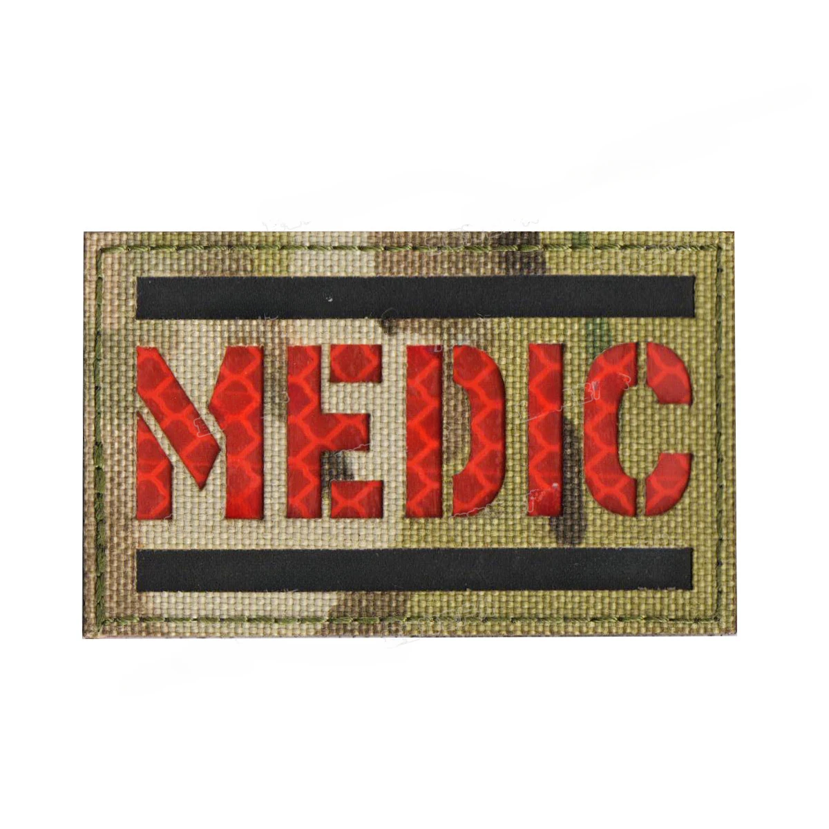 Supply Fabric Tactical Morale Patches Star of Life Rescue MEDIC Snake IR Reflection Identification Badges with Hook Loop Backing