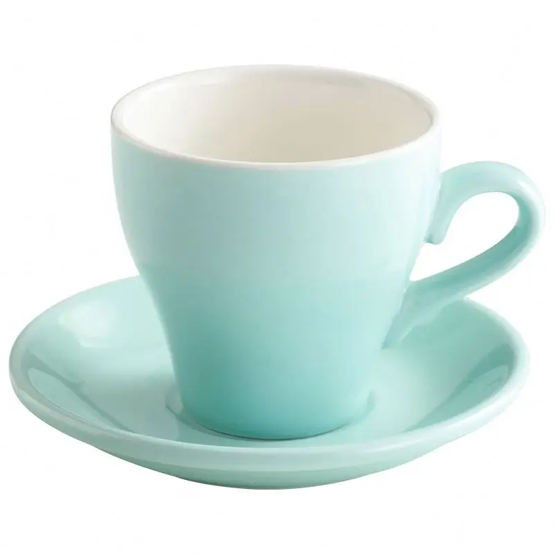 Custom Logo Ceramic coffee cup design high-end exquisite gift box cup and saucer set English afternoon tea set