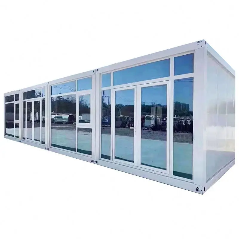 New Large Living Portable Prefab Flat Pack Container House Anti Earthquake Construction Economic Prefabricated Home Building