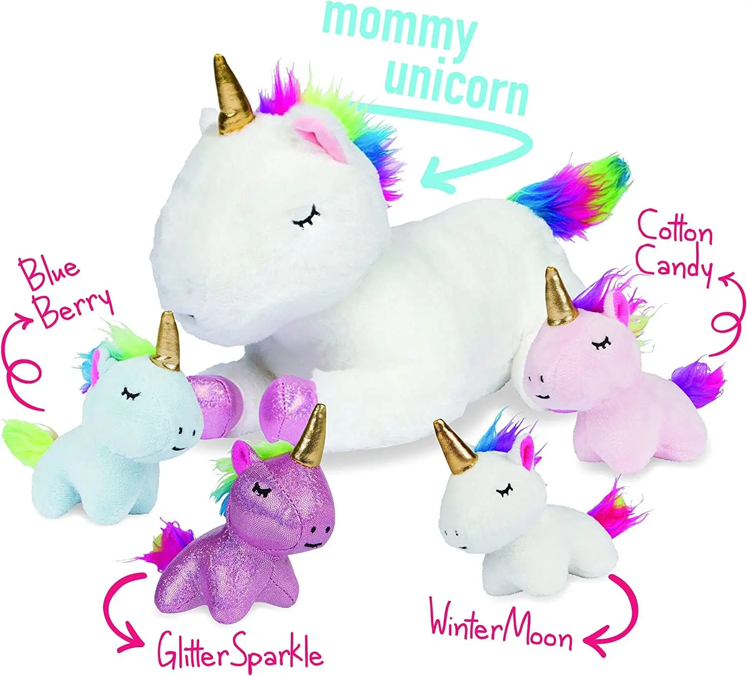 Oem Odm Hot Products Cute Companion Toy Stuffed Mommy Unicorn Unicorn Stuffed Animals For Girls