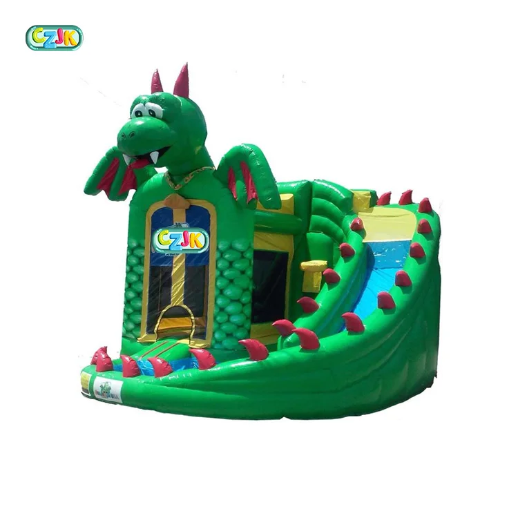 cheap inflatable purple dragon jumping bouncing castle bouncer slide for sale