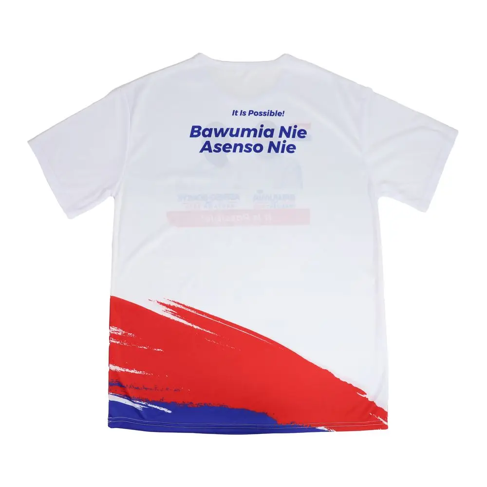 Wholesale Custom Election Campaign Promotional Items 100% Polyester Ghana Election Sublimation T Shirt For Men