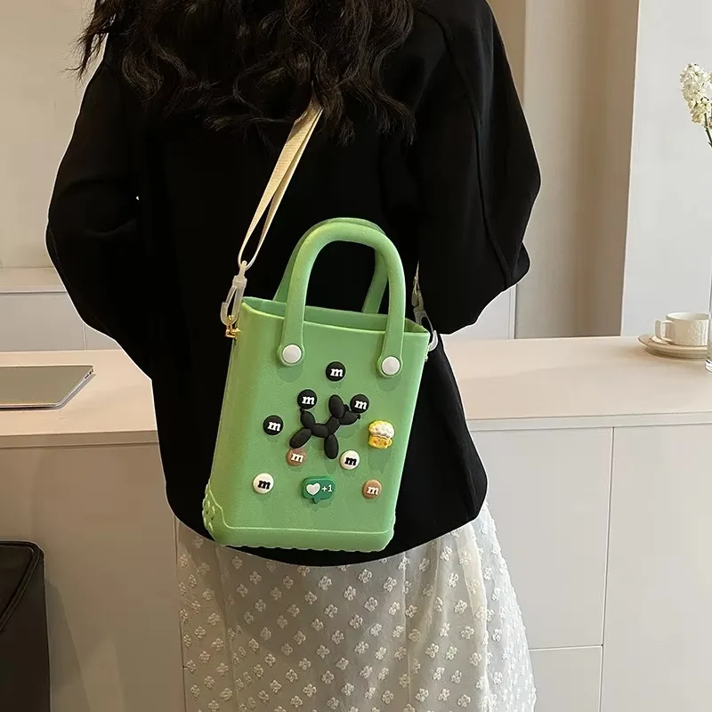 2024 Summer Rubber Handbag Fashion Waterproof Eva Beach Bag Silicone Baby Bag Small Bogg