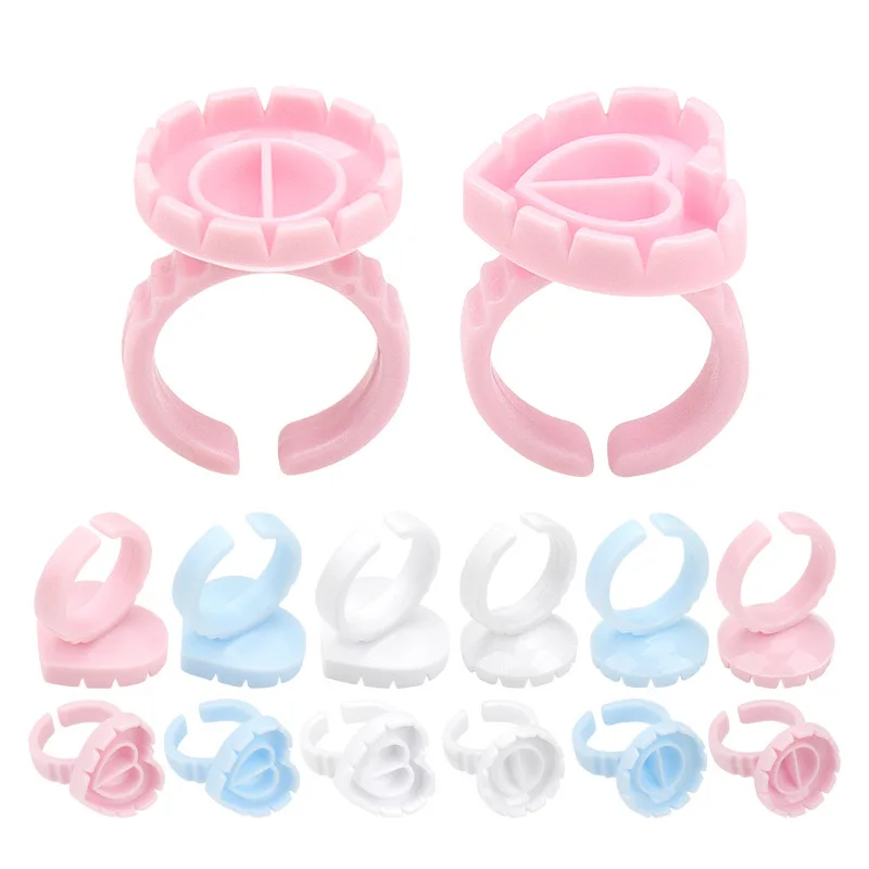 Eyelash glue Eyelash Extension Fast Blooming Cup Ring Adhesive Eyelash Glue Hear Glue Holder