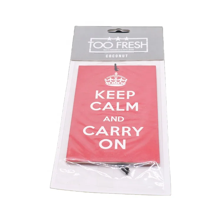 Hanging Car Freshener custom paper car air freshener
