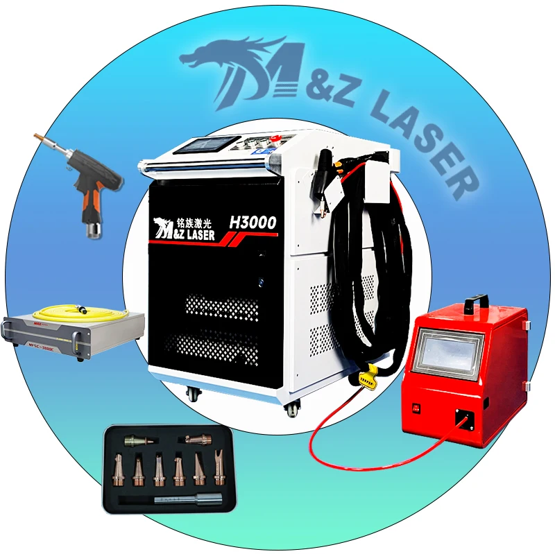 High Safety Level  Laser Welding Machine Price For Metal Welding Cleaning Cutting Machine 4 In 1 2000w  3000w