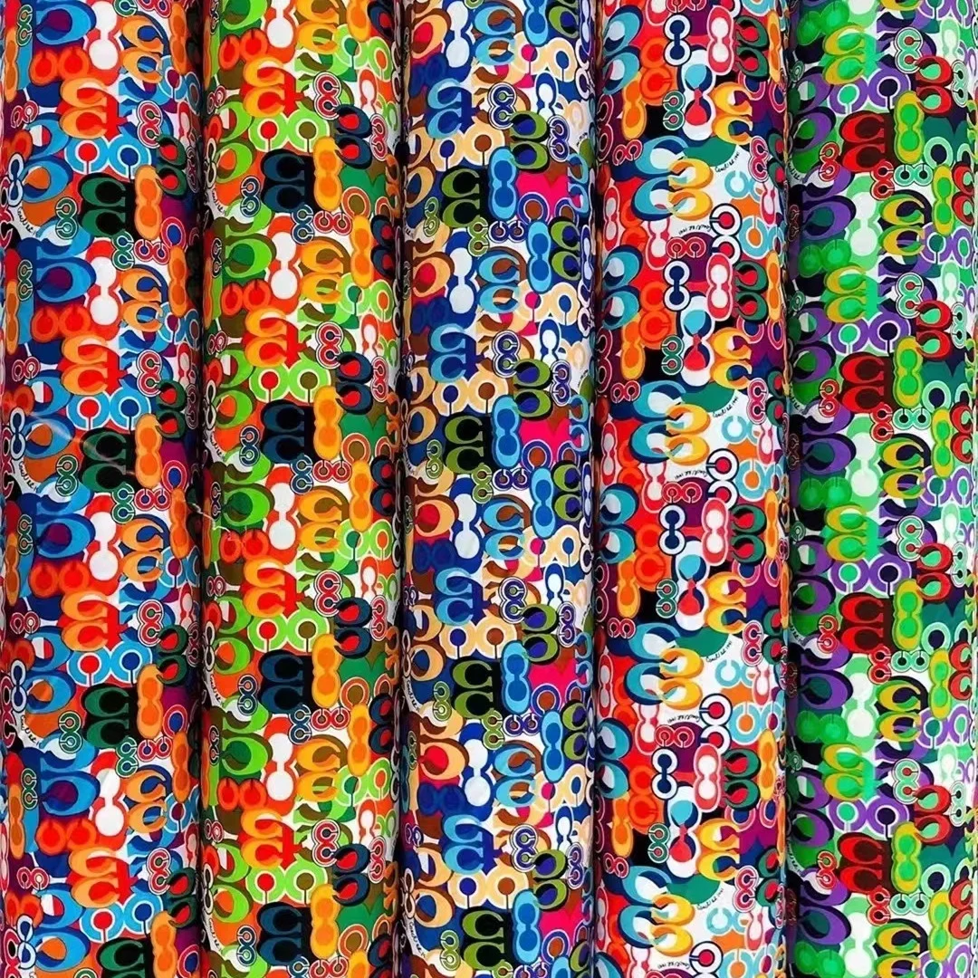 Evening dresses print fabric Stripe polyester paint roller fabric