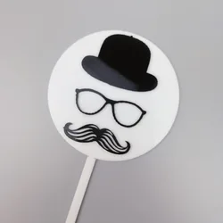 Birthday cake topper acrylic cake topper for dad fathers day cake topper