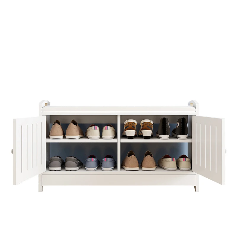 Economical Durable Sitting Type Shoe Household Entrance Simple Shoe Cabinet  Open Door Minimalistal Type Shoe Rack