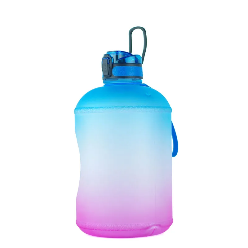 OEM/ODM Amazon hot selling Big BPA free plastic one gallon sports water bottle with time marker