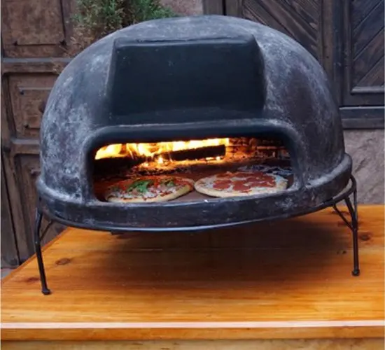 Wonderful Mexican style wood fired clay bbq pizza oven grill