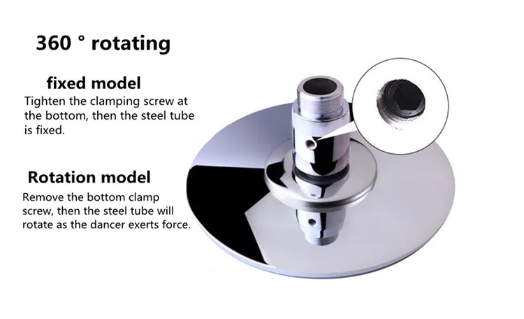 personalizzato freestanding statico e spin barra para de pali gold 360 x dance pole poles dance tube tubo kit for pole dancing