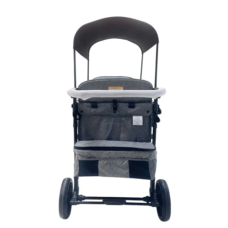 JXB J4 Elite Wholesale Customized Outdoor Travel Cart Portable Durable Folding Wagon Stroller for 4 Children Garden and Camping