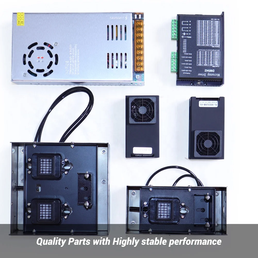 Wholesale Printer Accessories Set include UV Lamp Inks Pad Dampers Motor Hoson Mainboard Original Epson Printhead etc