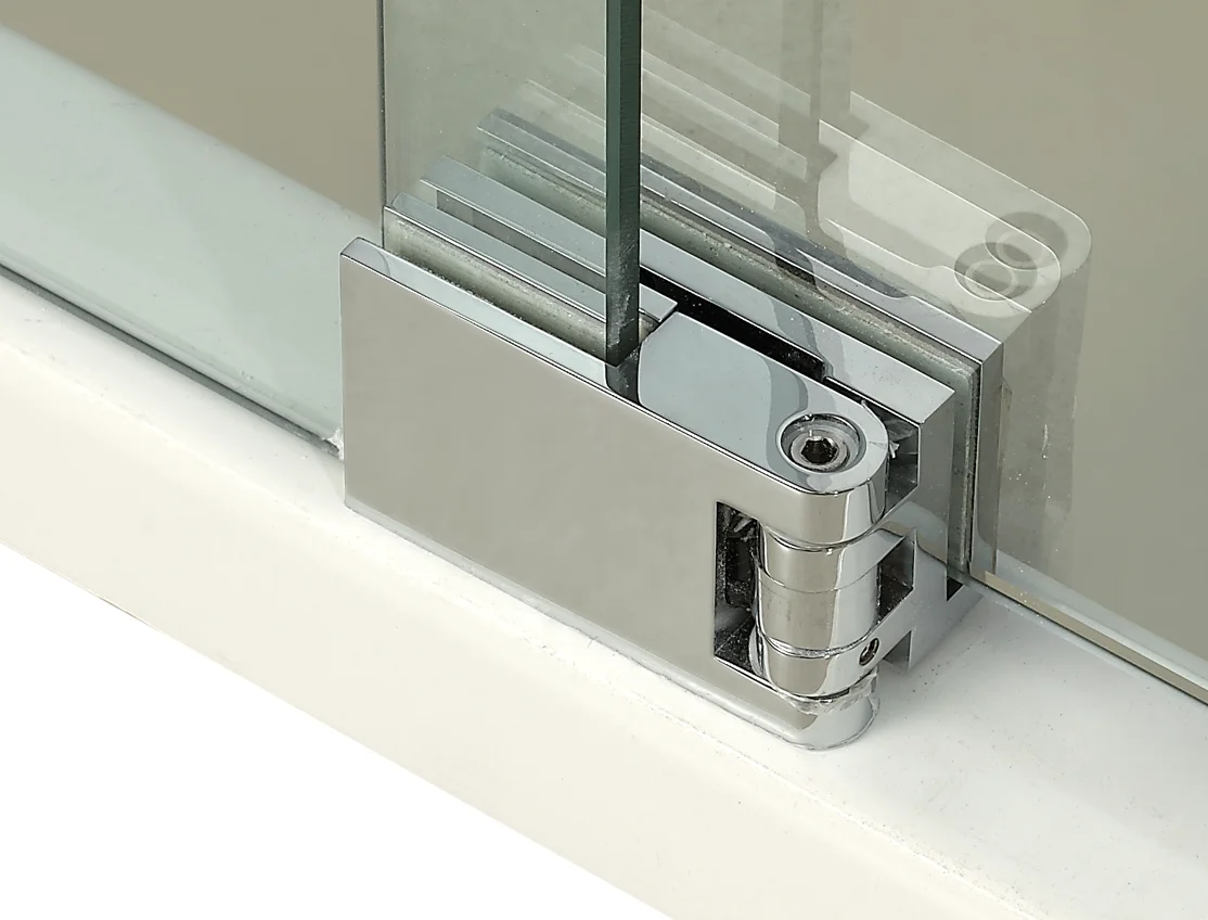 Small size two panel shower enclosure bathroom frameless tempered glass shower door shower room