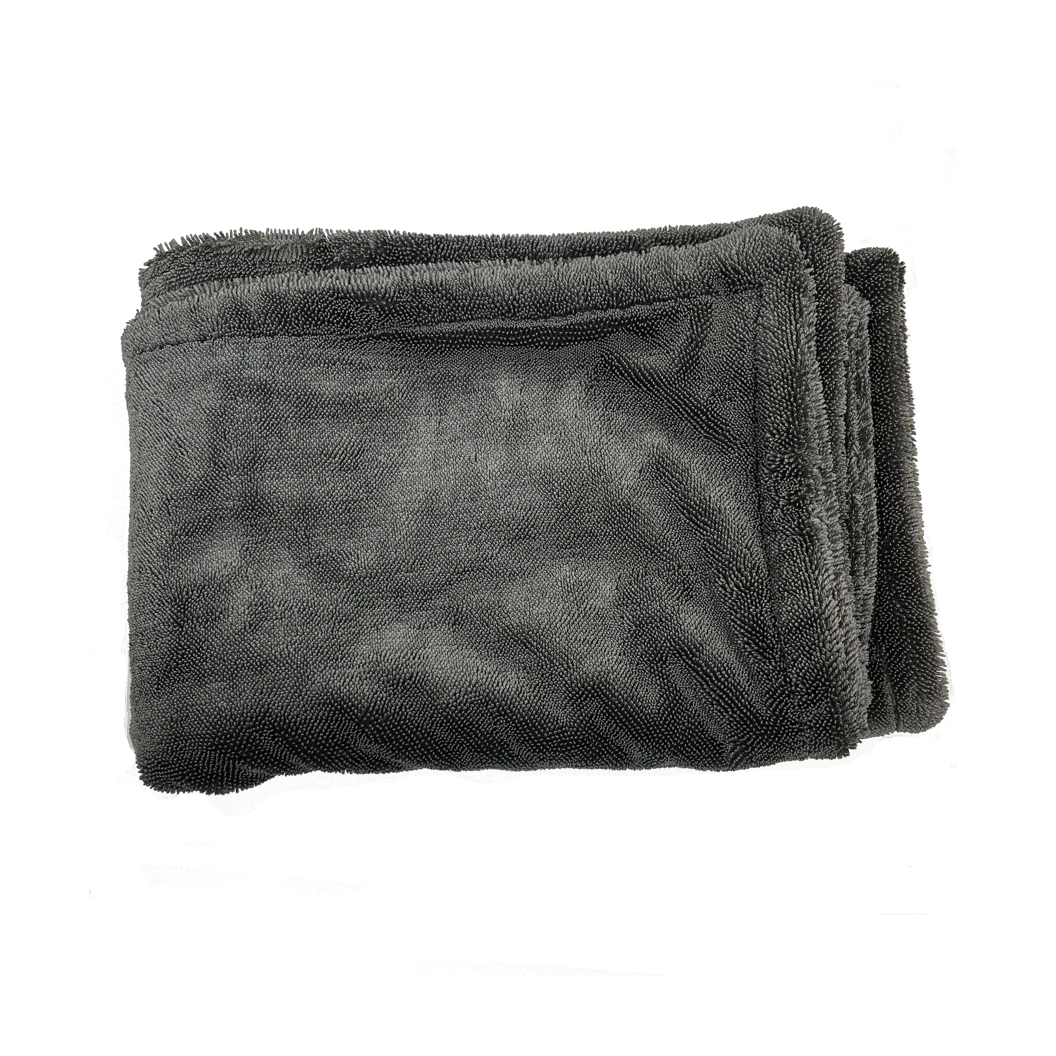 Korea Super Absorbent 1100gsm 60x90cm Double Microfiber Twist Pile Loop Weave Large Drying Towel Car Detailing
