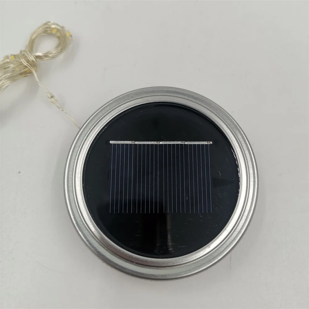 Outdoor Waterproof Solar Mason Jar Lid Copper Wire Light 20LED light
