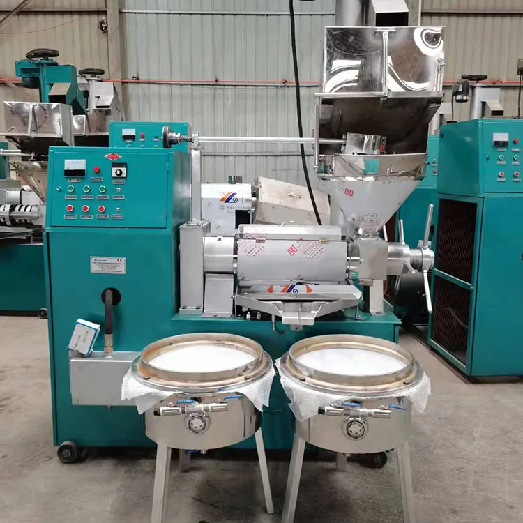 China Cold and Hot Press Peanut Coconut Sunflower Oil Press Machine  large sunflower seed screw oil press machine