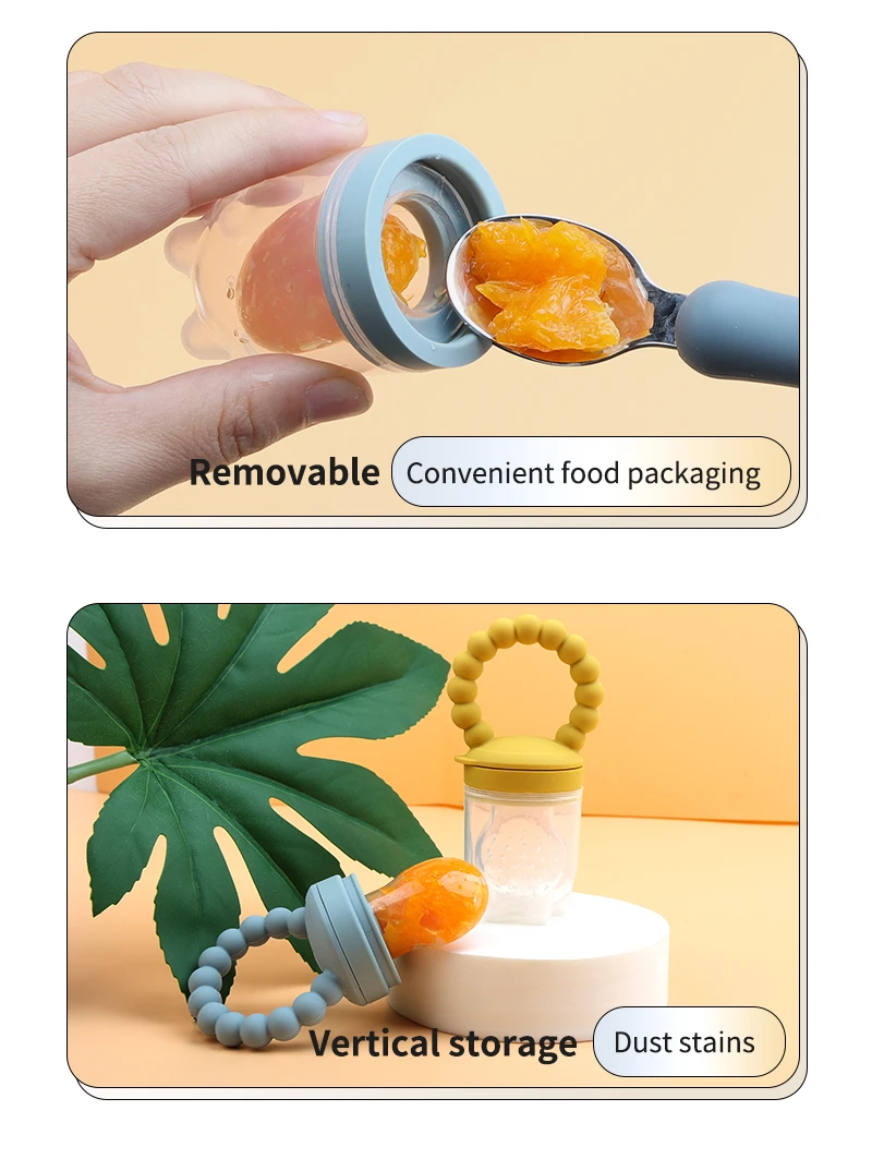 Wholesale Oem Funny Tooth Design Eco Silicone Bpa Free New Born Baby Food Fruit Pacifier Fresh Food Feeding Nipple Baby Pacifier