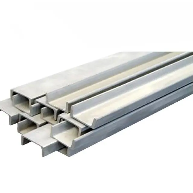 Hot Rolled Pickled Finish 304 310S 316 321 Stainless Channel Steel  12m Length