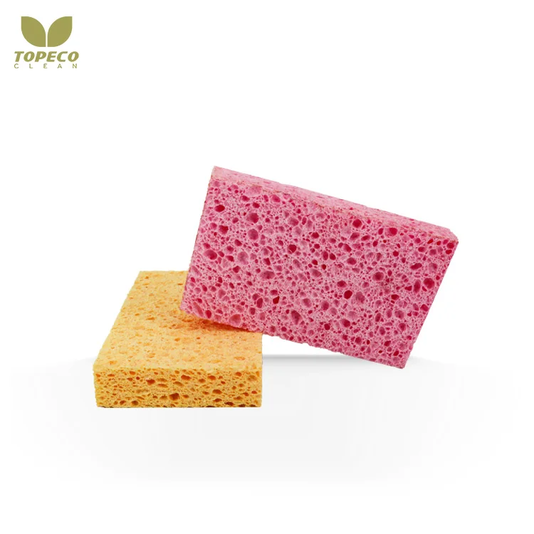 Topeco Bulk Kitchen Sponges Cellulose Sponge Compressed Natural Cellulose Sponge For Dish Clean