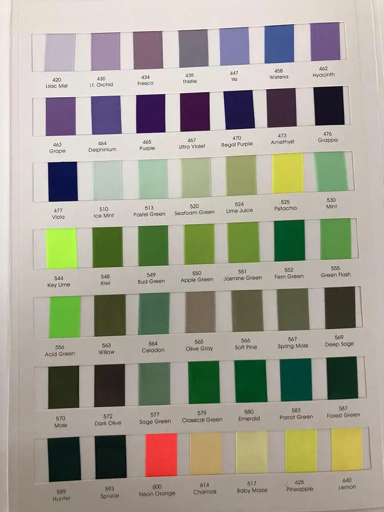 Wholesale Factory Price Colorful 2' 2.5' 3' 4' Wide Outdoor Polyester Ribbon