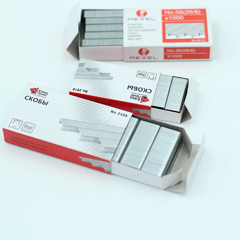 Wholesale lower price all kinds of Office staples 26/6 24/6 No10  B8  and 604 staples