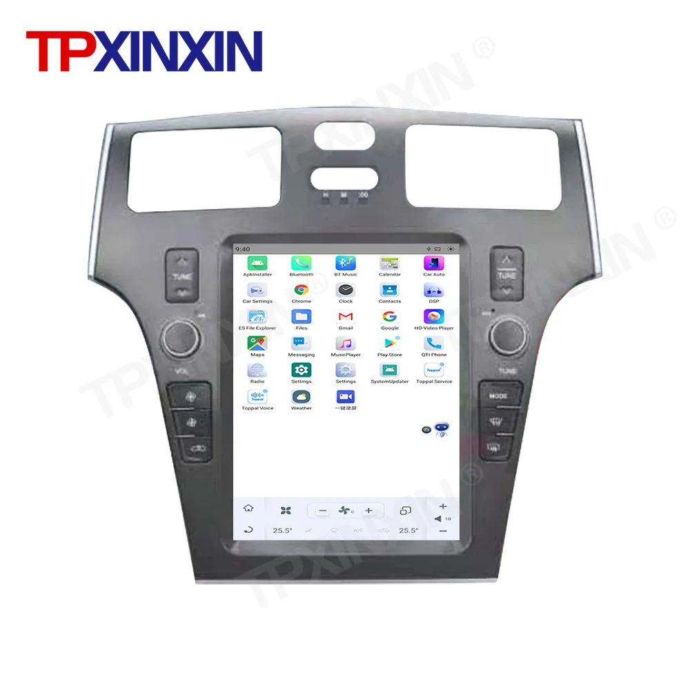 For Lexus ES 300 330 2005-2009 Tesla Style Vertical Big Touch Screen Car Multimedia Player 8+128GB GPS Radio Head Unit