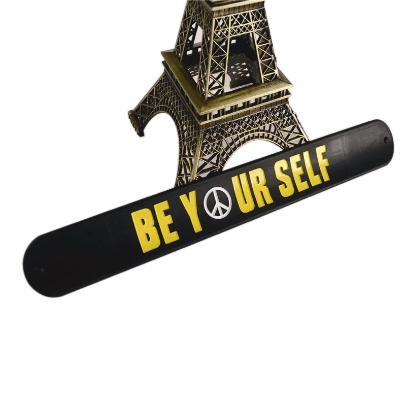 
PVC Bracelet Design Handmade Wrist Band Bracelet Slap Band Bracelet 