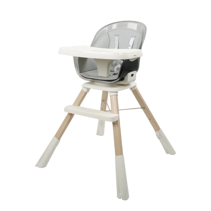 Convertible 3 in 1 feeding chair baby moving Rocking Chair Toddler baby high chair plastic wood