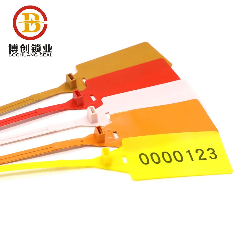 BCP107 packaging red plastic seal security plastic seals and seal lock