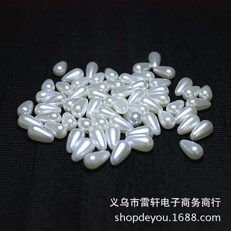 Multiple Specifications Abs Drop Bead Diy Abs Water Drop Shaped Beads Jewelry Accessories