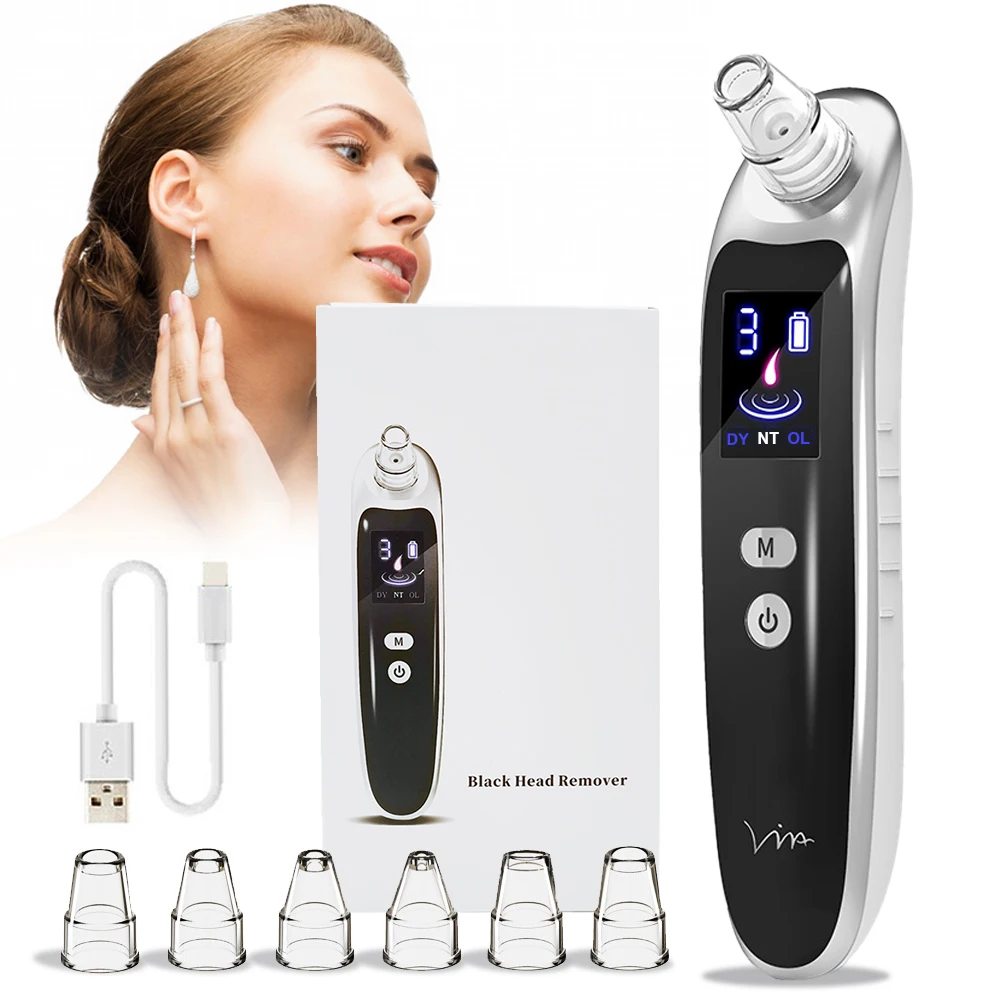 Best Seller LED Display Skin Vacuum Blackhead Remover Acne Suction