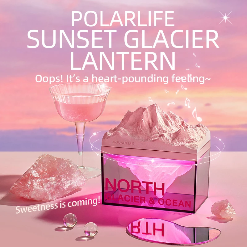 New Trend Home Decor Atmosphere Sleeping Lamp Ice Mountains Night Light Wireless Bluetooth Desktop Speaker