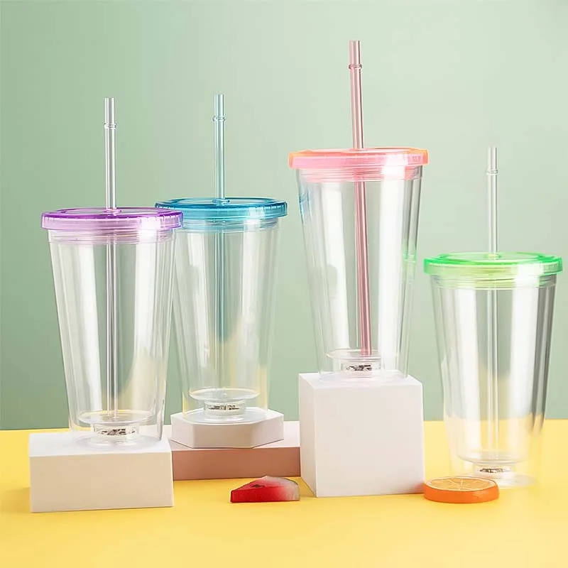 Custom Hot Sale plastic travel mug 16oz Glowing Party Cups for Indoor Outdoor Party Event Wedding