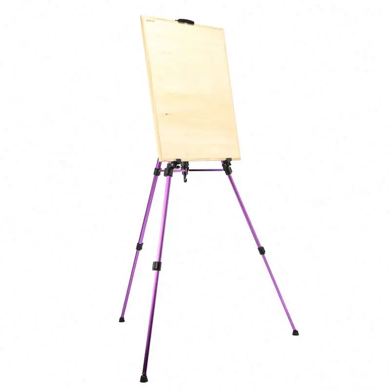 BGLN 51-153cm Mini Easel Drawing Stand Hand Telescopic Sketch Drawing Frame Art Supplies Small Colorful Aluminum Alloy Metal